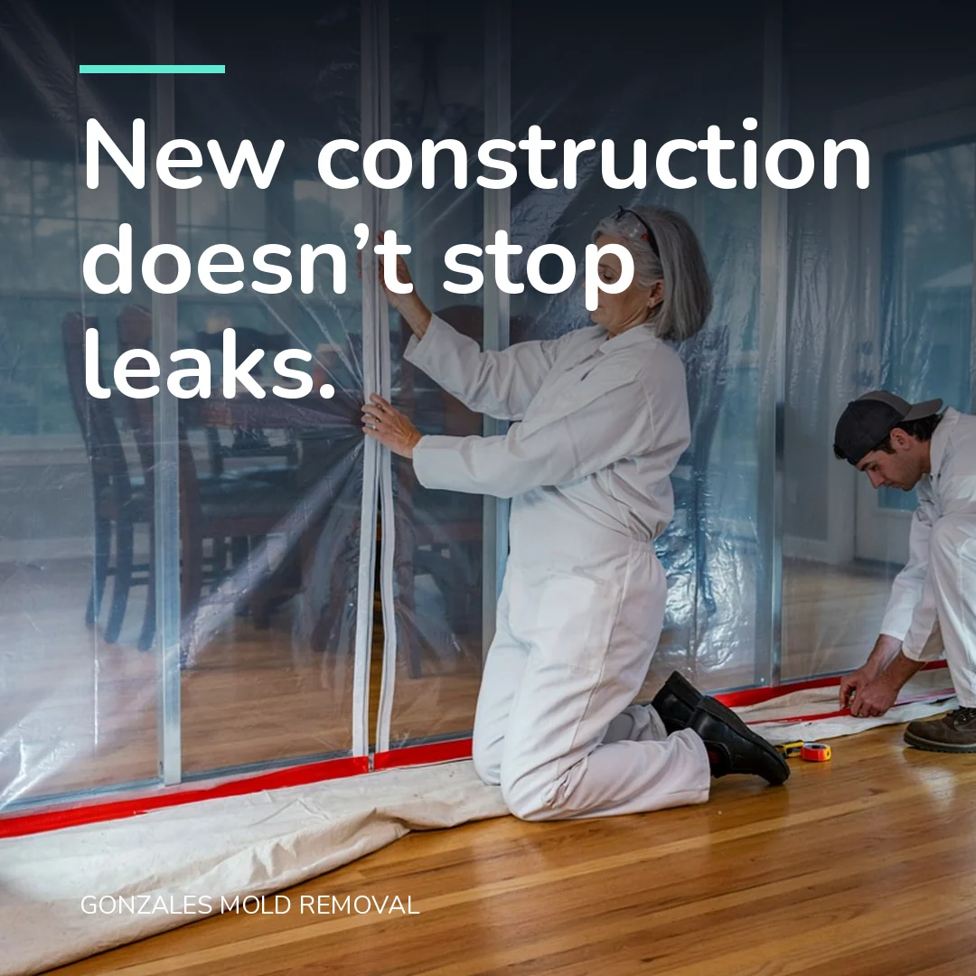 New construction doesn’t stop leaks.